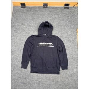 Undefeated UNDFTD Mens Navy Blue Graphic Logo Pullover Hoodie Sweatshirt Small